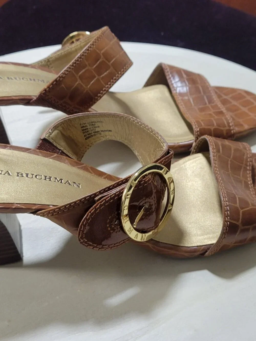 Dana Buchman Brown Slide (Open Heel)  [Item #SSS01]
